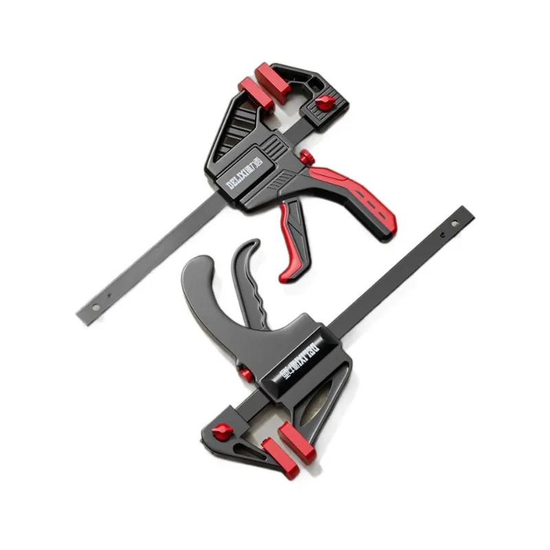 F Clamp Woodworking – Heavy Duty Quick Release Bar Clamp with Protective Pads, Non-Marring Trigger Clamp for Woodworking, DIY, and Carpentry